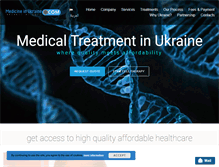 Tablet Screenshot of medicineinukraine.com